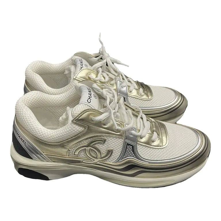 CC Logo Sneaker 'White Silver' Wmns